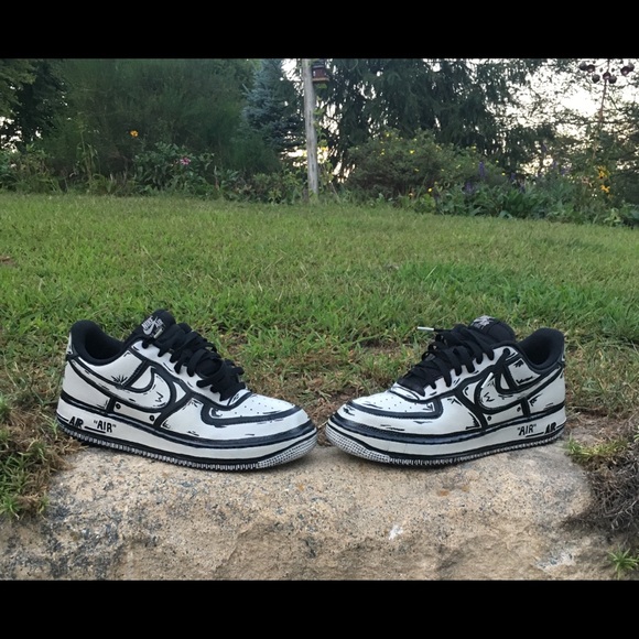 air force 1 sketch custom
